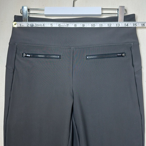 Athleta Stellar Crop Pant Olive Green with Front Zipper Pockets Size Medium - Picture 11 of 13